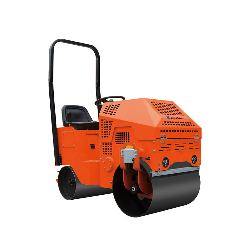 Ride-on road roller