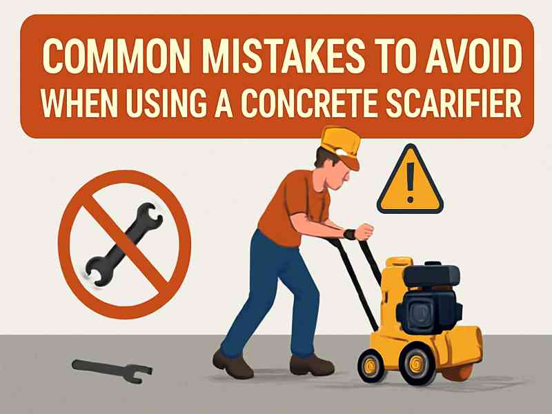 Common Mistakes to Avoid When Using a Concrete Scarifier
