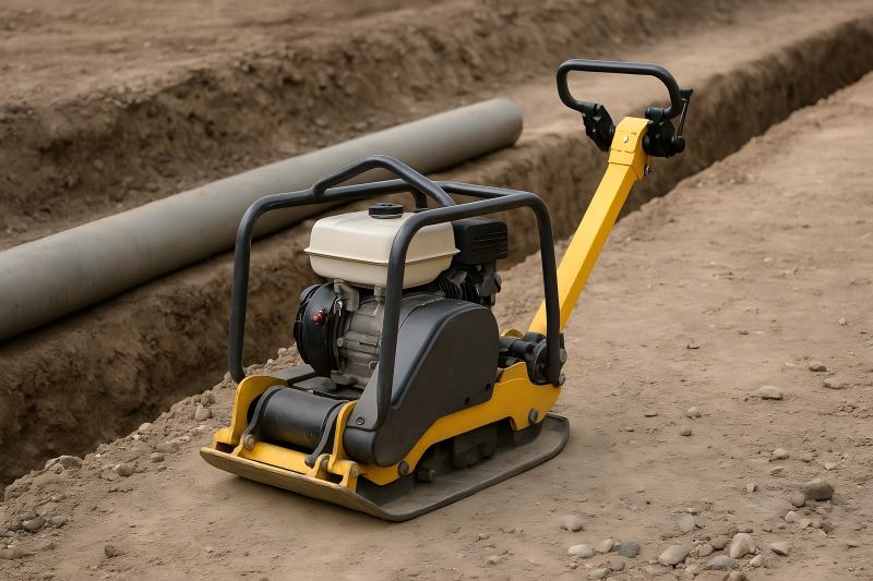 Applications of Reversible Plate Compactors in Pipeline and Trench Work