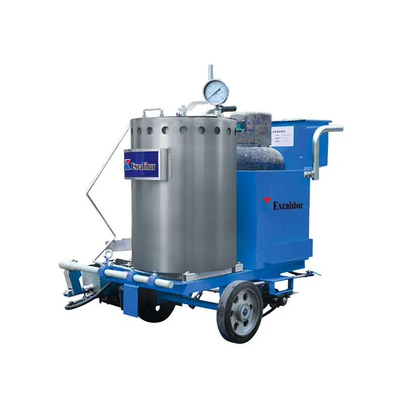 Hand push thermoplastic road marking machine