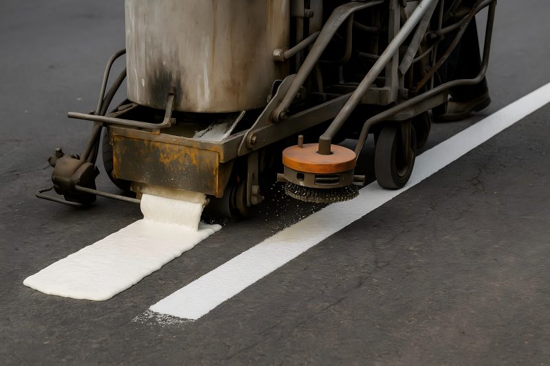 How Thermoplastic Road Marking Machines Work