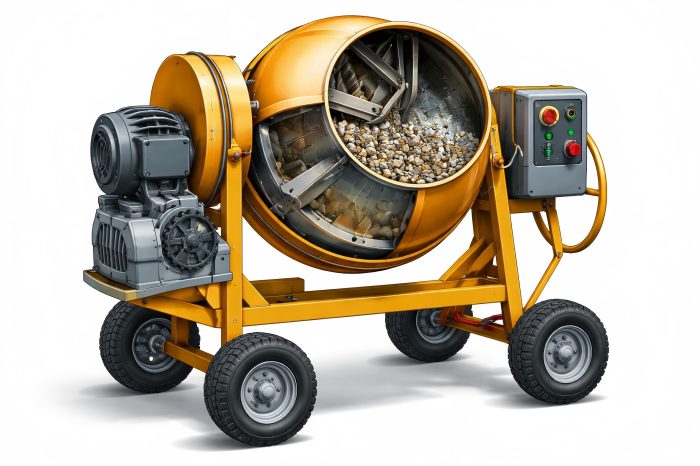 Key Components of a Portable Concrete Mixer