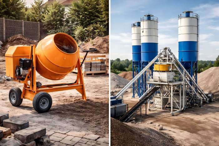 Portable Concrete Mixers vs. Stationary Mixers