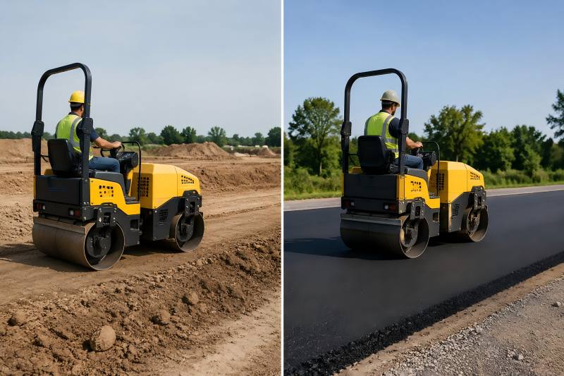 Difference Between Soil Compaction and Asphalt Compaction
