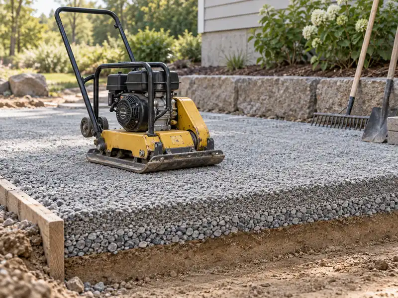 Plate Compactor Aggregate Lift Preparation