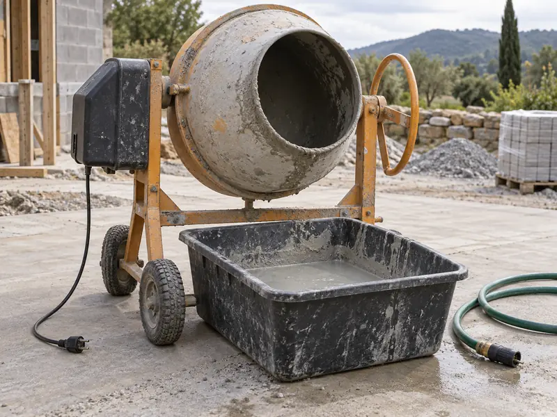 Portable Concrete Mixer Washout Tub