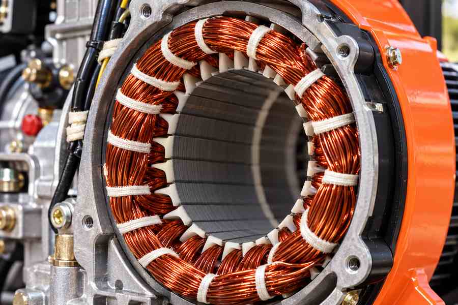 Alternator Copper Winding Detail