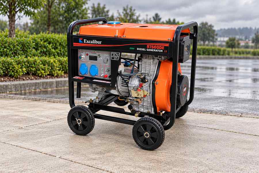 Diesel Generator Before Wet Weather