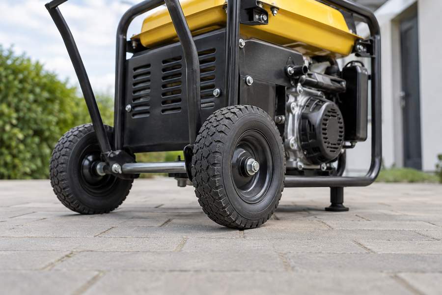 Portable Generator Wheel And Handle Inspection